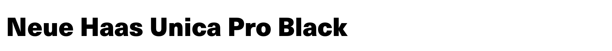 Neue Haas Unica Pro Black image